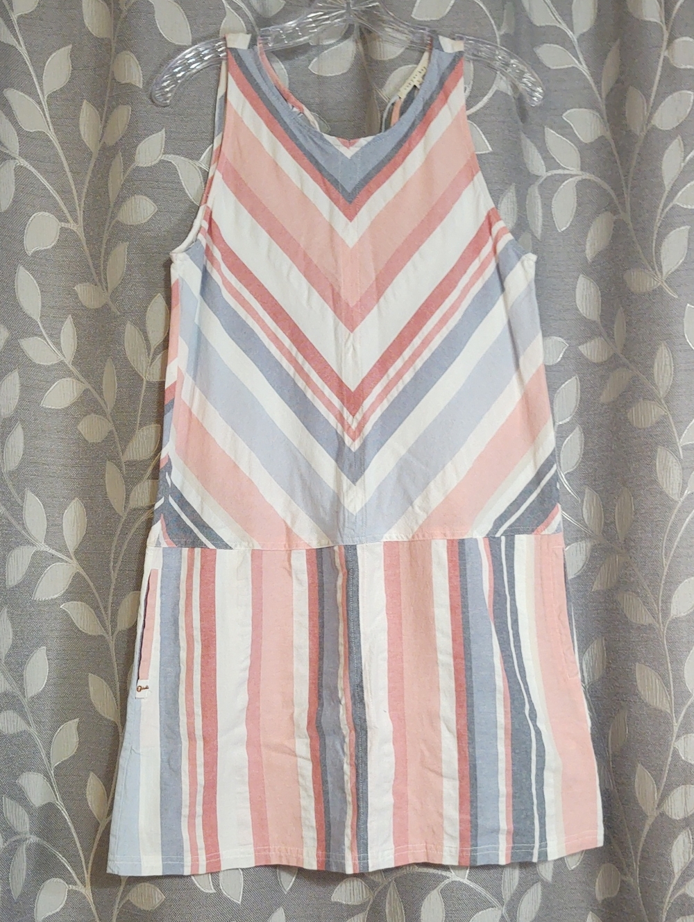 Copper Key Women's Striped Cotton Shift Dress size L
